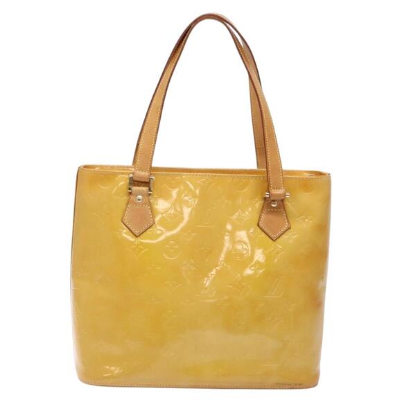 LOUIS VUITTON Monogram Vernis Houston Hand Bag Beige M91004 - Picture 3 of 13